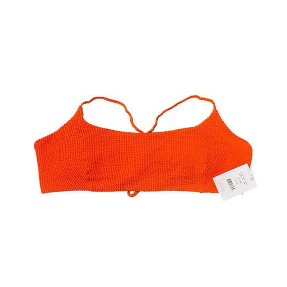 Andie Swim The Fiji Bikini Top in Vermillion Orange XL NWT - Picture 2 of 5